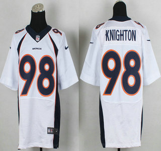 Nike Denver Broncos #98 Terrance Knighton 2013 New Style White Elite Jersey