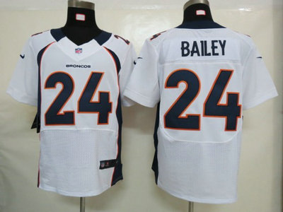 Nike Denver Broncos 24 Champ Bailey White 2012 Nike NFL Elite Jersey