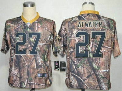 Nike Denver Broncos #27 Steve Atwater Camo Realtree Jersey