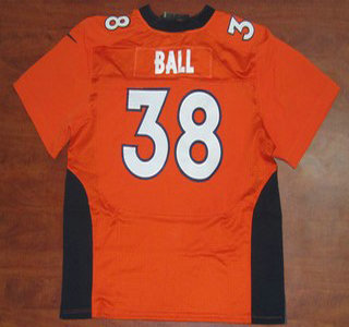 Nike Denver Broncos 38 Montee Ball Elite Orange Jersey