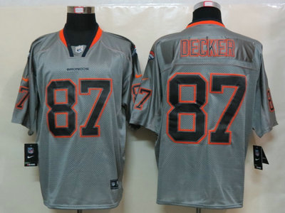 Nike Denver Broncos 87 Eric Decker Lights Out Grey Elite Jerseys