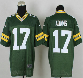 Nike Green Bay Packers #17 Davante Adams Green Elite Jersey
