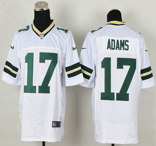 Nike Green Bay Packers #17 Davante Adams White Elite Jersey