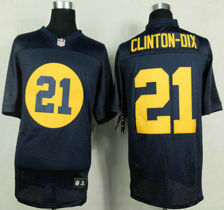 Nike Green Bay Packers #21 Ha Ha Clinton-Dix Navy Blue Elite Jersey