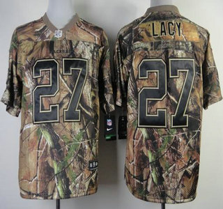Nike Green Bay Packers #27 Eddie Lacy Camo Realtree NFL Jersey