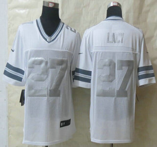 Nike Green Bay Packers #27 Eddie Lacy Platinum Limited Jersey