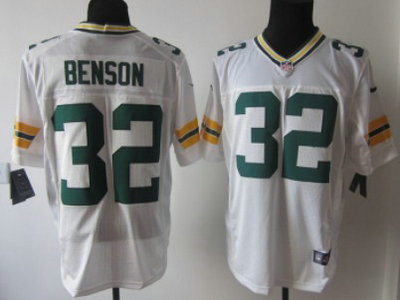 Nike Green Bay Packers 32 Cedric Benson White 2012 Nike NFL Elite Jersey