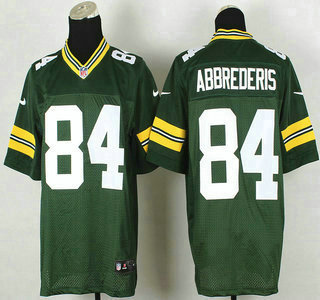Nike Green Bay Packers #84 Jared Abbrederis Green Elite Jersey