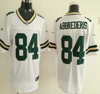 Nike Green Bay Packers #84 Jared Abbrederis White Elite Jersey
