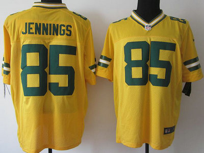 Green Bay Packers 85 Greg Jennings Yellow 2012 Nike NFL Elite Jerseys