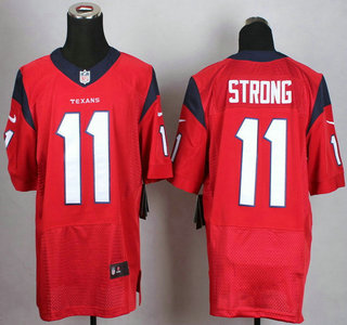 Nike Houston Texans #11 Jaelen Strong Red Elite Jersey
