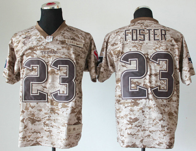 Nike Houston Texans #23 Arian Foster US.Mccuu 2013 Camo Elite Jersey