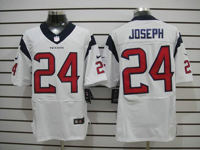 Nike Houston Texans 24 Johnathan Joseph White Elite Jersey