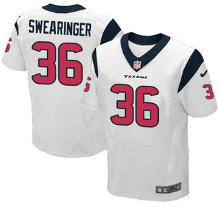 Nike Houston Texans #36 D.J. Swearinger White Elite Jersey