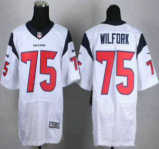 Nike Houston Texans #75 Vince Wilfork White Elite Jersey