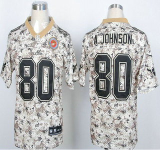 Nike Houston Texans #80 Andre Johnson 2013 Camo Elite Jersey