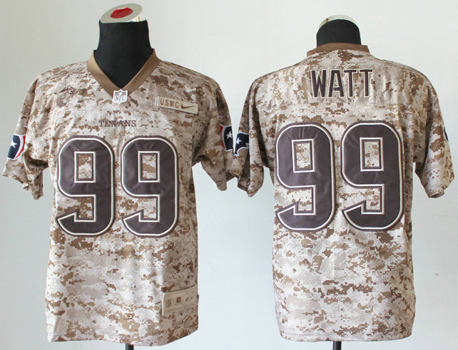 Nike Houston Texans #99 J.J. Watt US.Mccuu 2013 Camo Elite Jersey