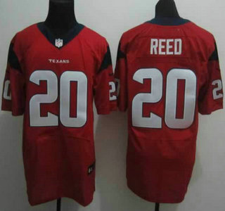 Nike Houston Texans 20 Ed Reed Red Elite NFL Jerseys