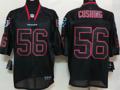 Nike Houston Texans 56 Brian Cushing Lights Out Black Jerseys