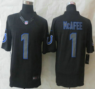 Nike Indianapolis Colts #1 Pat McAfee Impact Limited Black Jersey