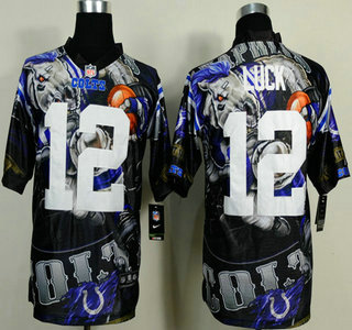Nike Indianapolis Colts #12 Andrew Luck 2014 Fanatic Fashion Elite Jersey