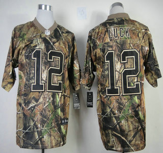 Nike Indianapolis Colts #12 Andrew Luck Camo Elite Jersey