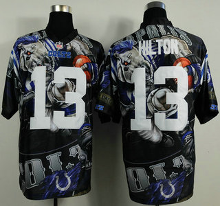 Nike Indianapolis Colts #13 T.Y. Hilton 2014 Fanatic Fashion Elite Jersey