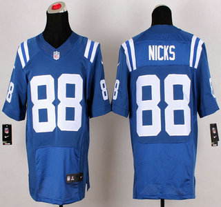 Nike Indianapolis Colts #88 Hakeem Nicks Blue Elite Jersey