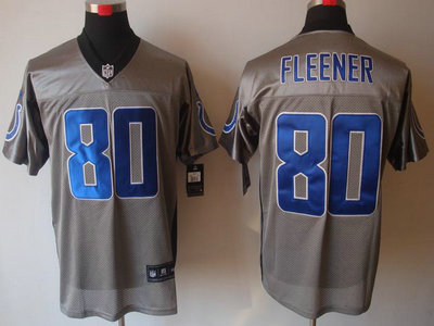 Nike Indianapolis Colts 80 Coby Fleener Grey Shadow 2012 Nike NFL Elite Jersey