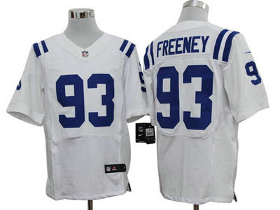 Nike Indianapolis Colts 93 Dwight Freeney White 2012 Nike NFL Elite Jersey