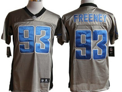 Nike Indianapolis Colts 93 Dwight Freeney Gray Elite Jersey
