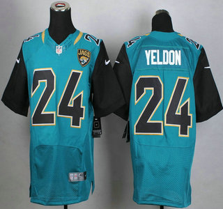 Nike Jacksonville Jaguars #24 T.J. Yeldon 2013 Green Elite Jersey