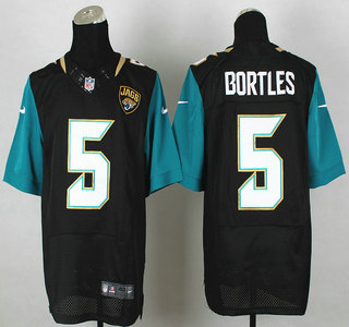Nike Jacksonville Jaguars #5 Blake Bortles Black Elite Jersey