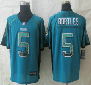 Nike Jacksonville Jaguars #5 Blake Bortles Drift Fashion Green Elite Jerseys