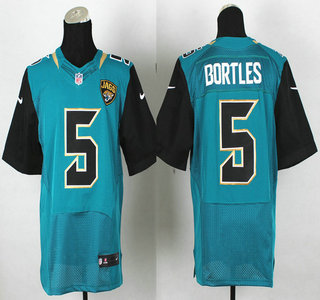Nike Jacksonville Jaguars #5 Blake Bortles Green Elite Jersey
