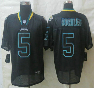 Nike Jacksonville Jaguars #5 Blake Bortles Lights Out Black Elite Jersey