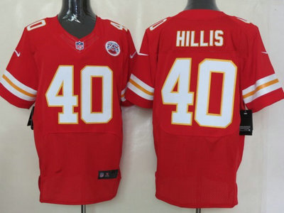 Nike Kansas City Chiefs 40 Peyton Hillis Red 2012 Nike NFL Elite Jersey