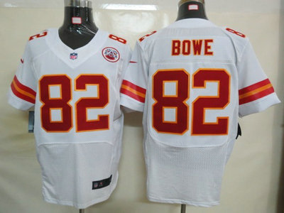 Nike Kansas City Chiefs 82 Dwayne Bowe White 2012 Nike NFL Elite Jersey