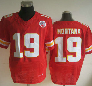 Nike Kansas City Chiefs #19 Joe Montana Elite Red Jersey
