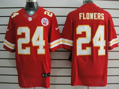 Nike Kansas City Chiefs 24 Brandon Flowers Red 2012 Nike NFL Elite Jersey
