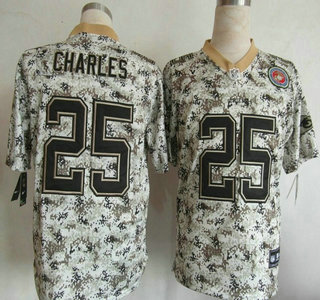 Nike Kansas City Chiefs #25 Jamaal Charles 2013 Camo Elite Jersey