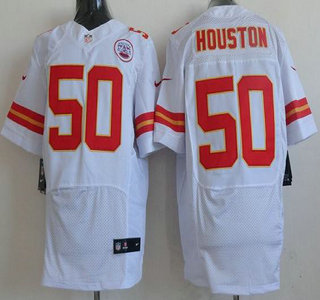 Nike Kansas City Chiefs #50 Justin Houston White Elite Nike Jersey