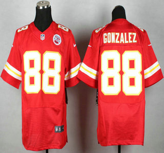 Nike Kansas City Chiefs #88 Tony Gonzalez Red Elite Jersey