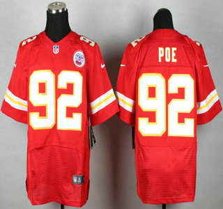 Nike Kansas City Chiefs #92 Dontari Poe Red Elite Jersey