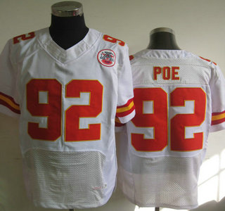 Nike Kansas City Chiefs #92 Dontari Poe White Elite Jersey
