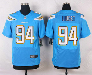 Nike Los Angeles Chargers #94 Corey Liuget Light Blue Alternate NFL Nike Elite Jersey