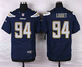 Nike Los Angeles Chargers #94 Corey Liuget Navy Blue Team Color NFL Nike Elite Jersey
