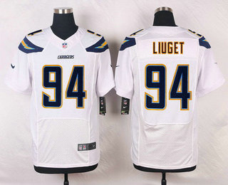 Nike Los Angeles Chargers #94 Corey Liuget White Road NFL Nike Elite Jersey