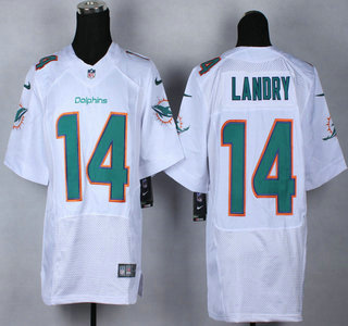 Nike Miami Dolphins #14 Jarvis Landry 2013 White Elite Jersey