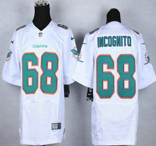 Nike Miami Dolphins #68 Richie Incognito 2013 White Elite Jersey